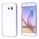 Wholesale Samsung Galaxy Note 5 Crystal Clear Gummy Hybrid Case (Purple)